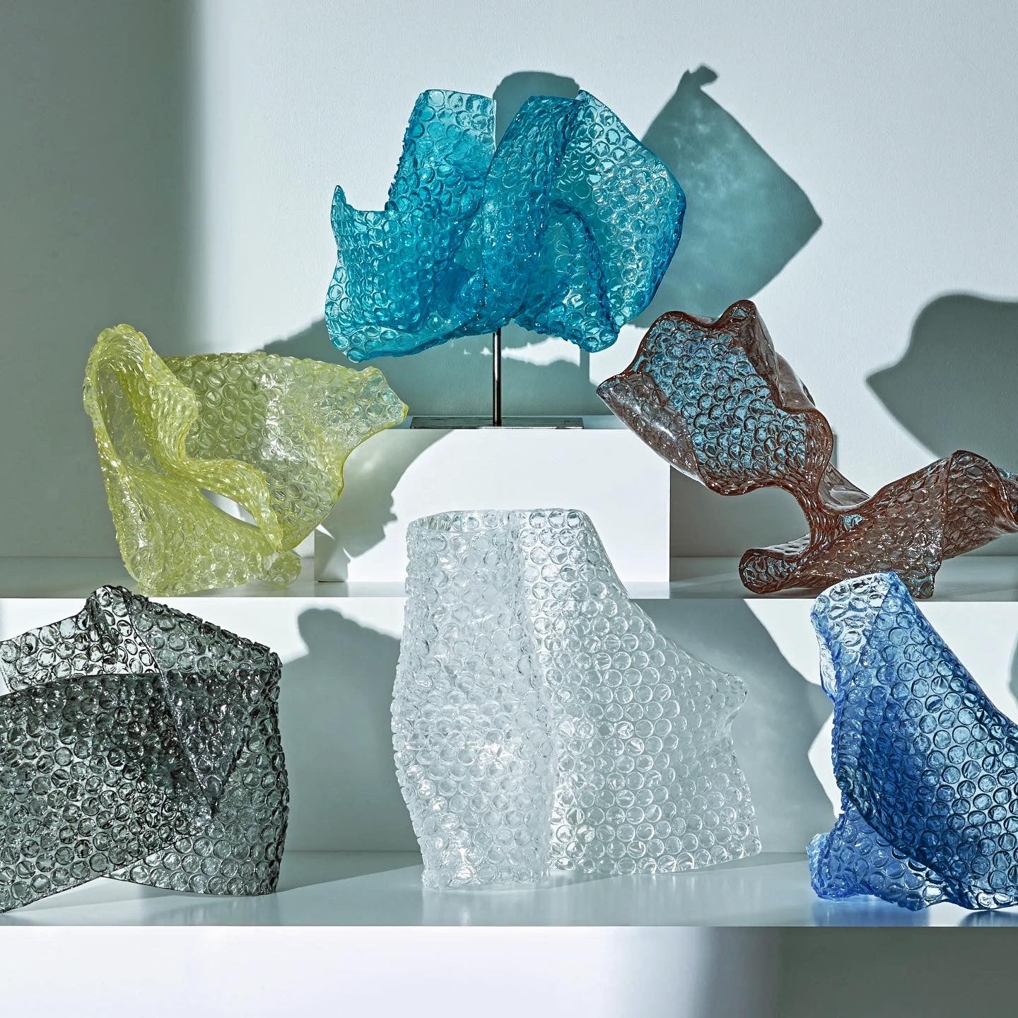 Bubble Wrap Glass Lamp