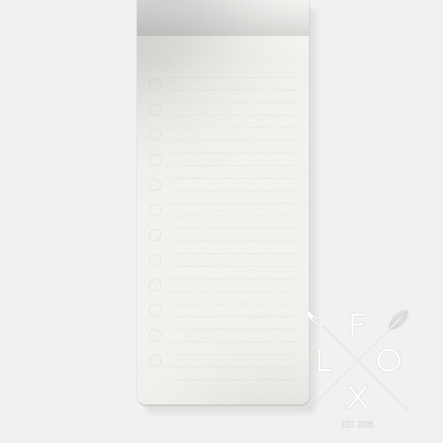 Flox - To Do List Notepad - Ivory Moth