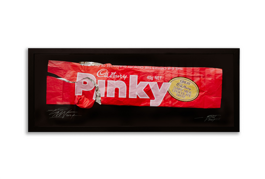 Pinky Wrapper Framed Artwork