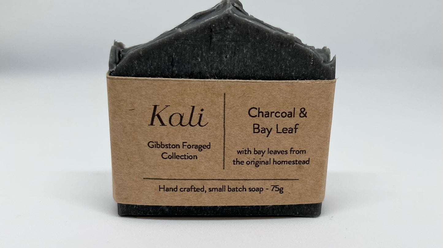 Charcoal and Bay Leaf handcrafted soap