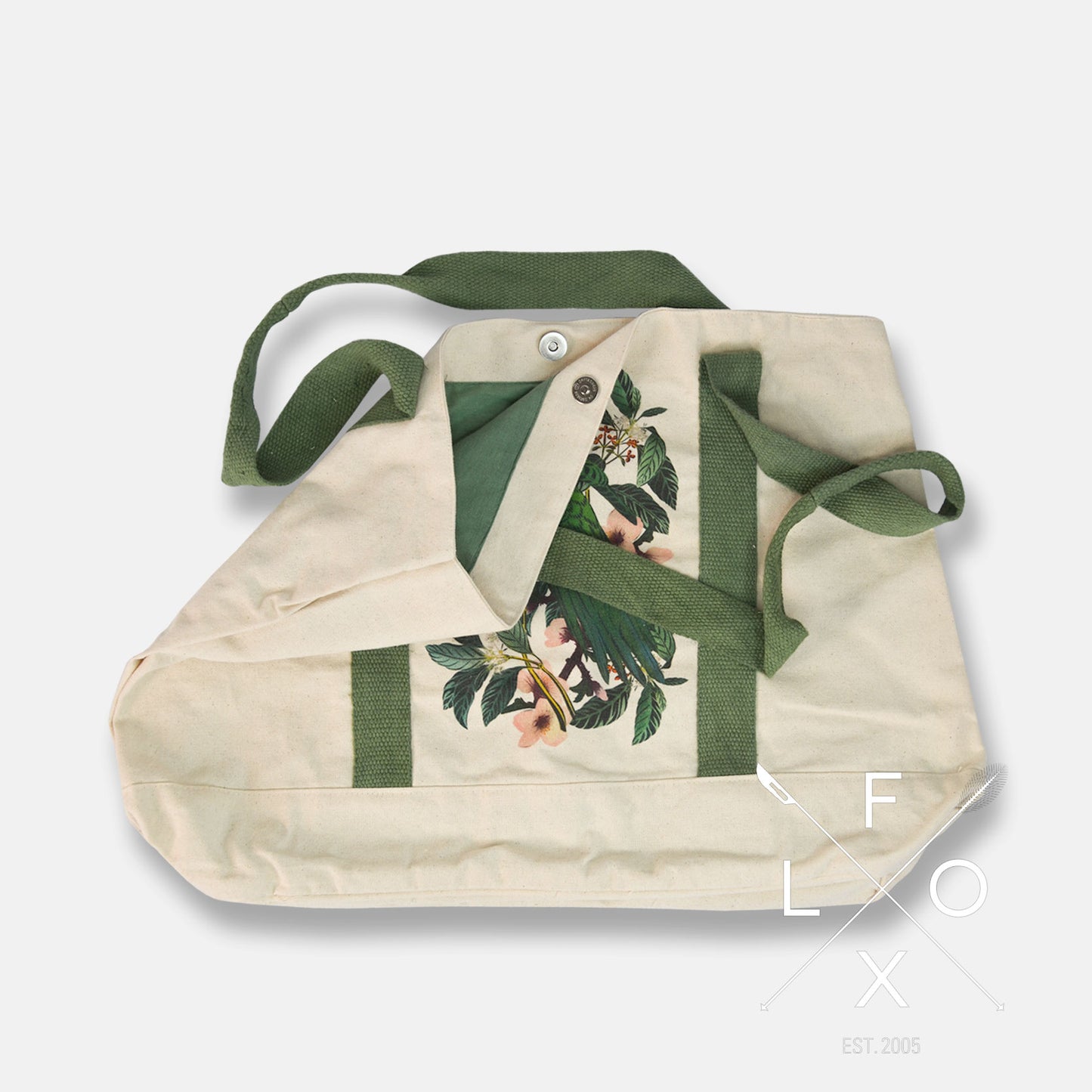 Flox - Cotton Tote Kakariki reusable bag