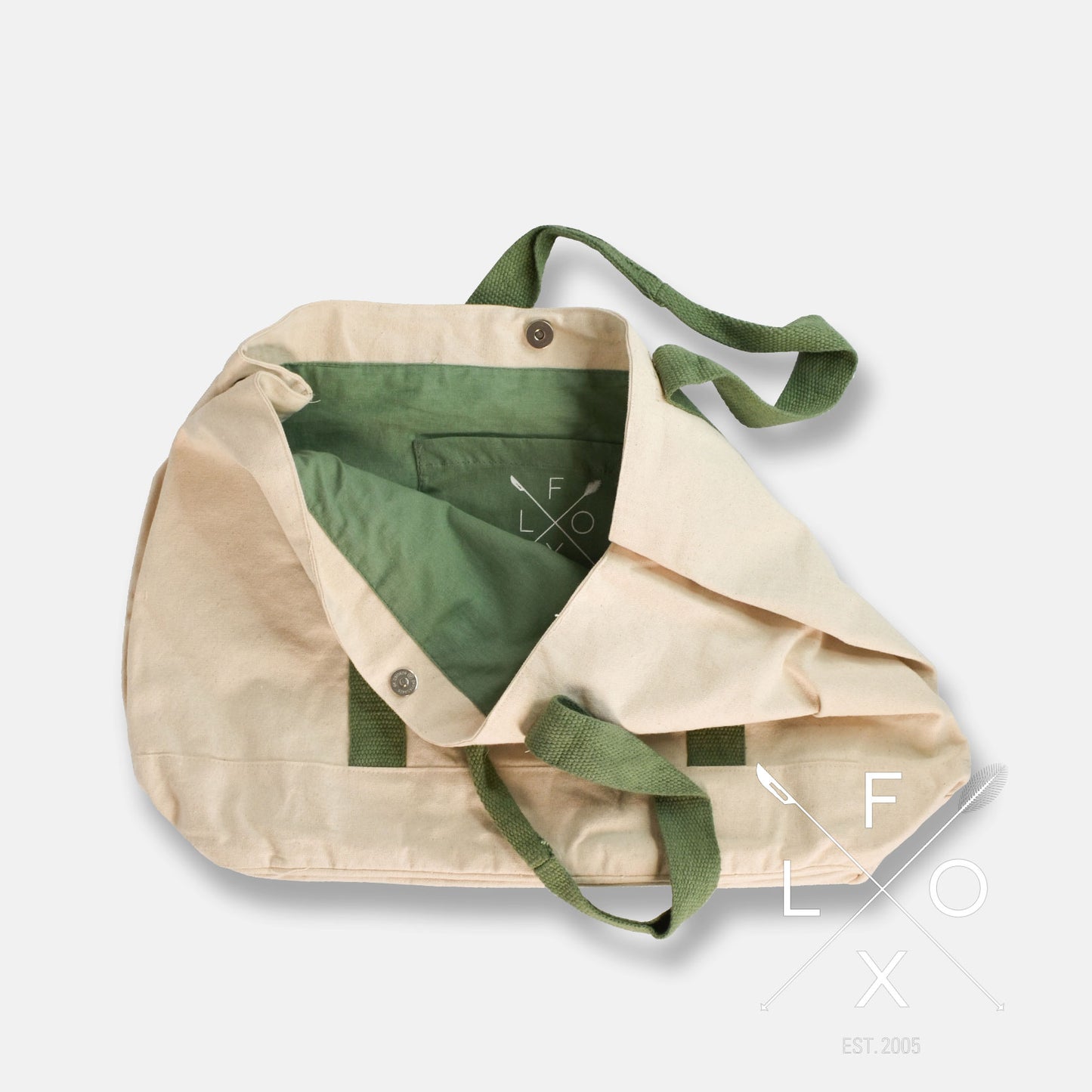 Flox - Cotton Tote Kakariki reusable bag