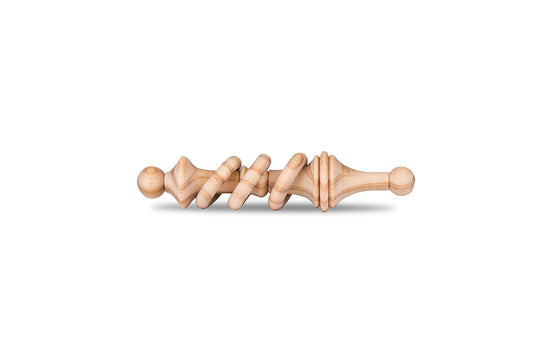 Handmade wooden rattle