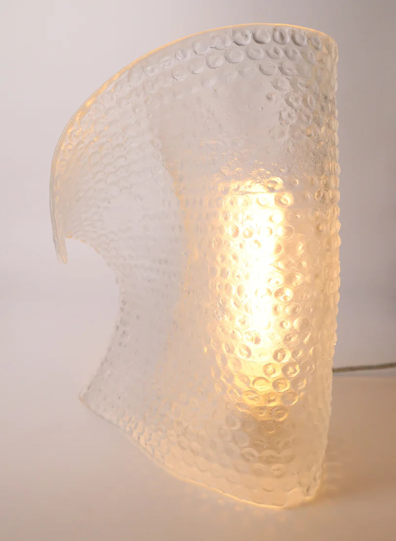 Bubble Wrap Glass Lamp