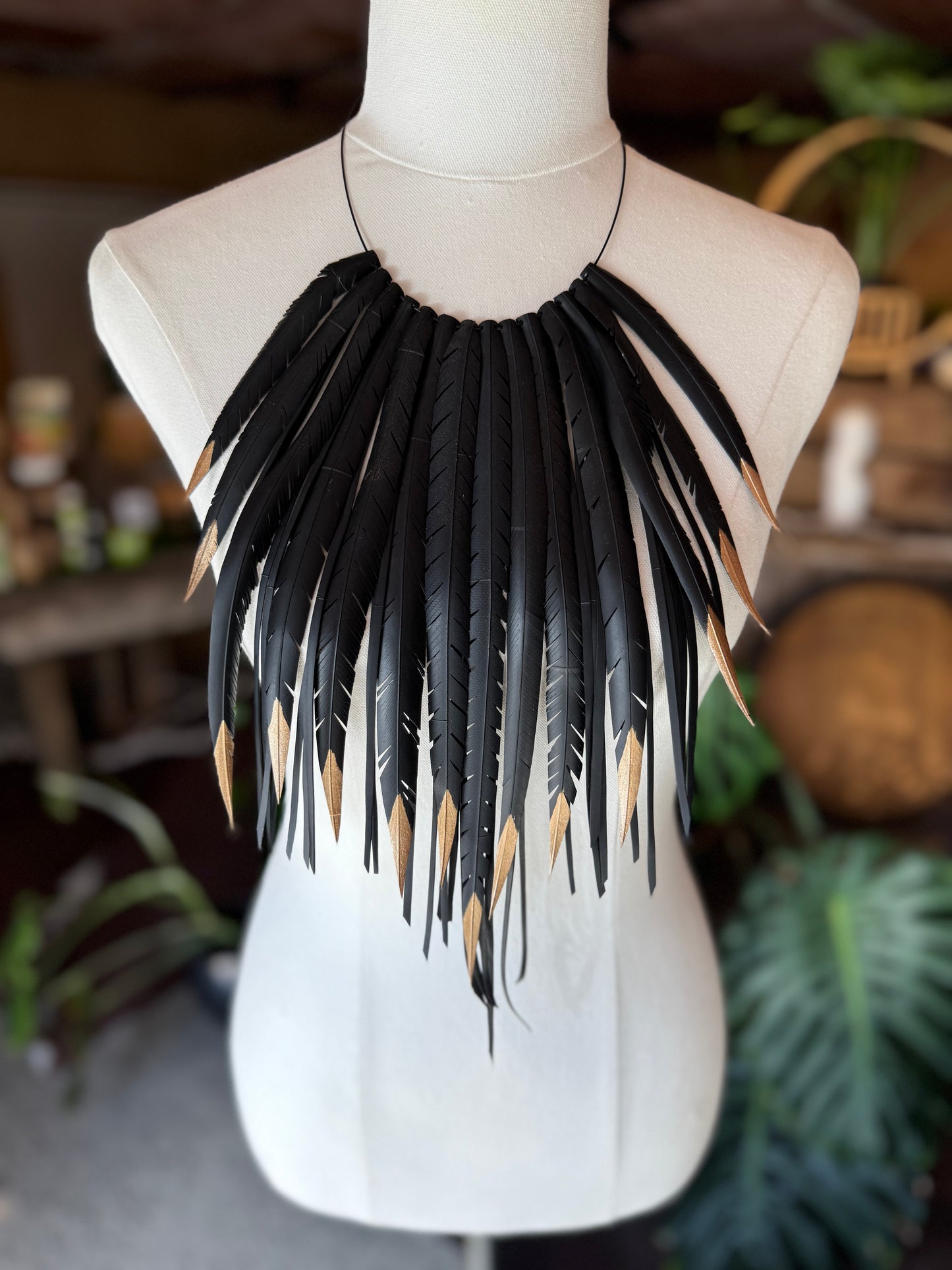 Up-cycled Rubber, Bicycle Inner Tube Statement Necklace