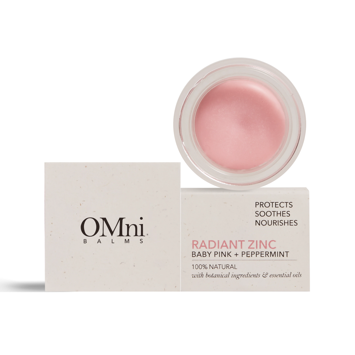 OMni Radiant Zinc Balm - Baby Pink + Peppermint