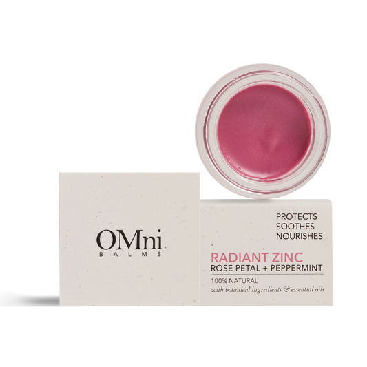 OMni Radiant Zinc Balm - Rose Petal + Peppermint