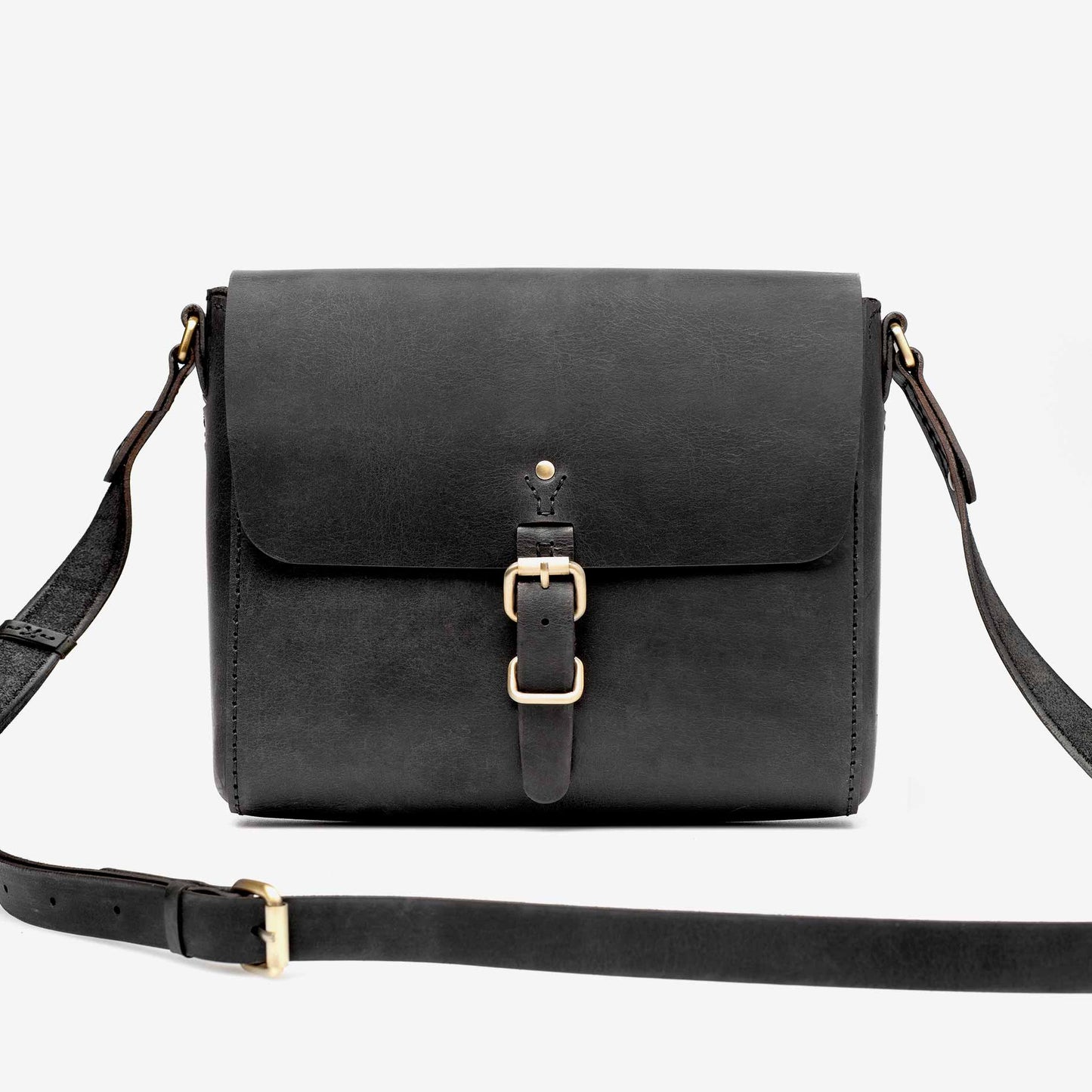 The Companion Leather Satchel - Black